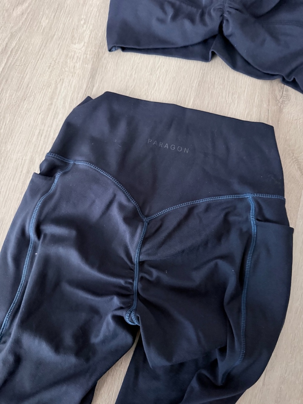 Paragon Fitwear Set | Sculptseam Plus Pant w/ Pockets & Ruched Bra | Ink Small - Picture 2 of 3